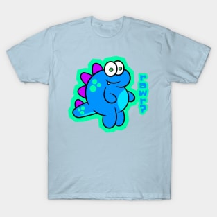 Blue Dinosaur Rawr T-Shirt